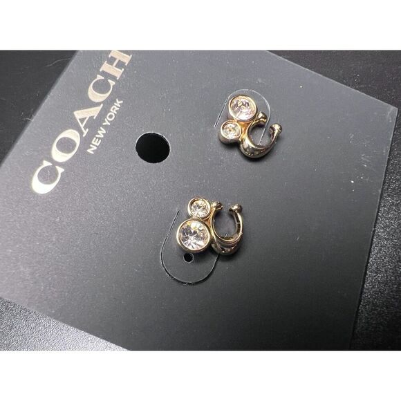Coach Signature C Logo Earrings - Picture 4 of 5